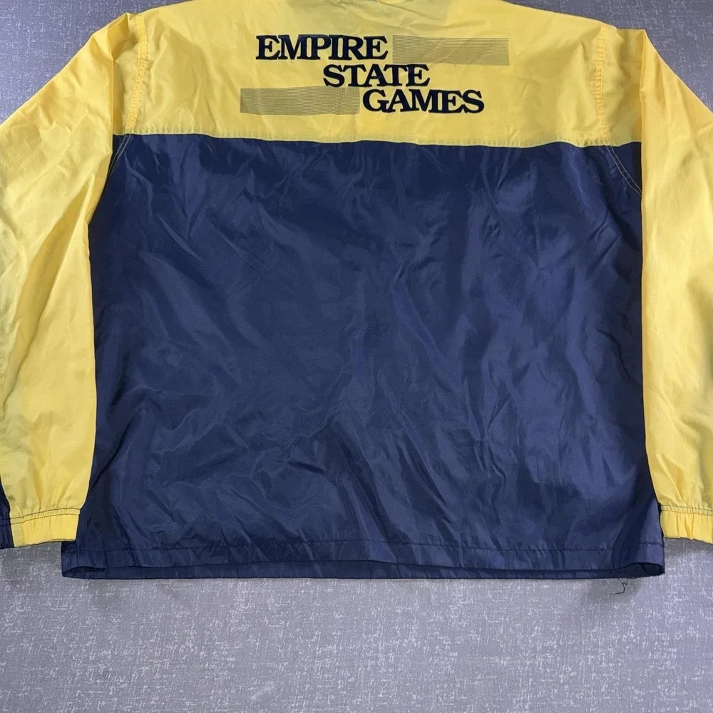 Vintage Antigua Jacket Mens Large Blue Empire State Games Windbreaker 1992
